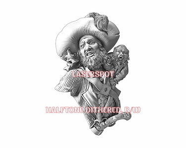 Pirate 3d illusion & laser-ready files - 3DWave.us